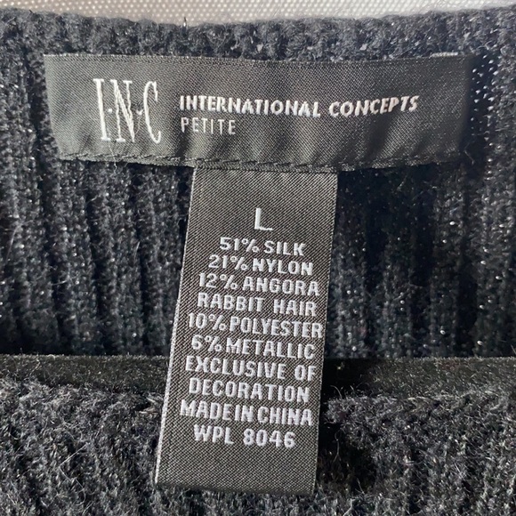 INC Long Bell Sleeve Silk Sweater Dress NWOT - Picture 4 of 6